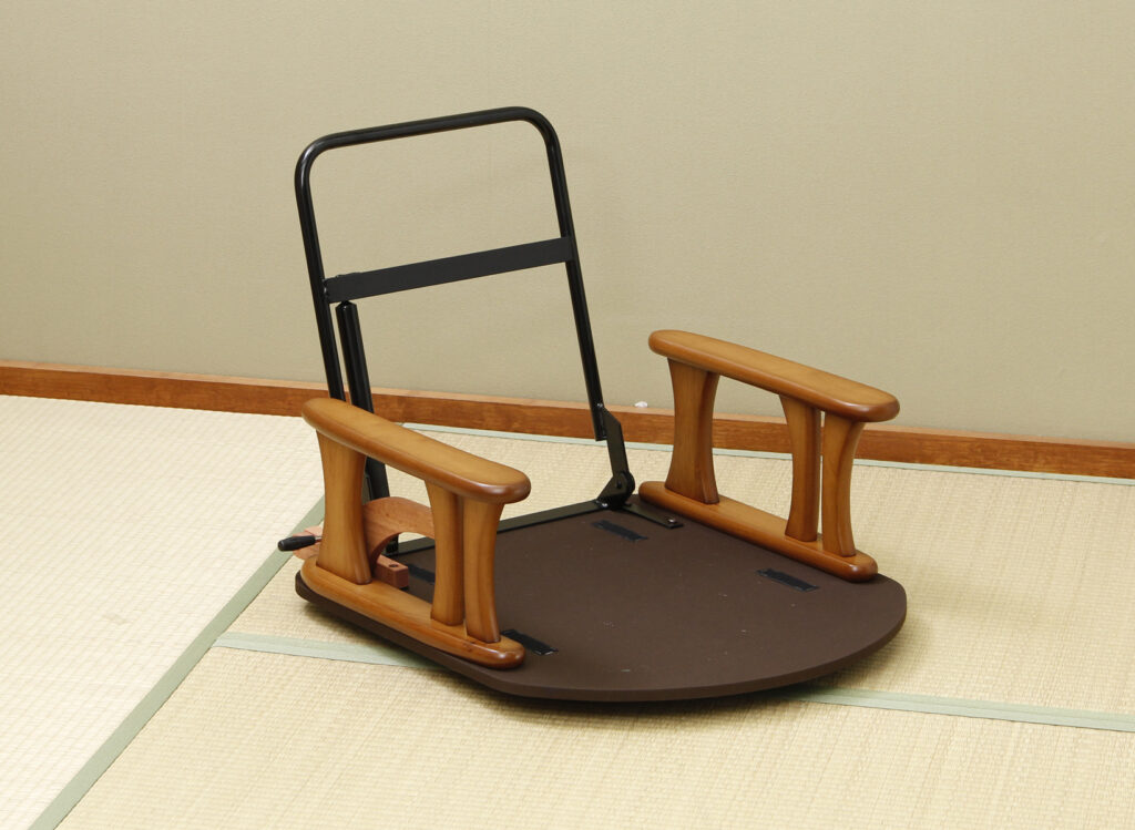 NK-2202］回転肘付き座椅子 無段階調整 - 中居木工