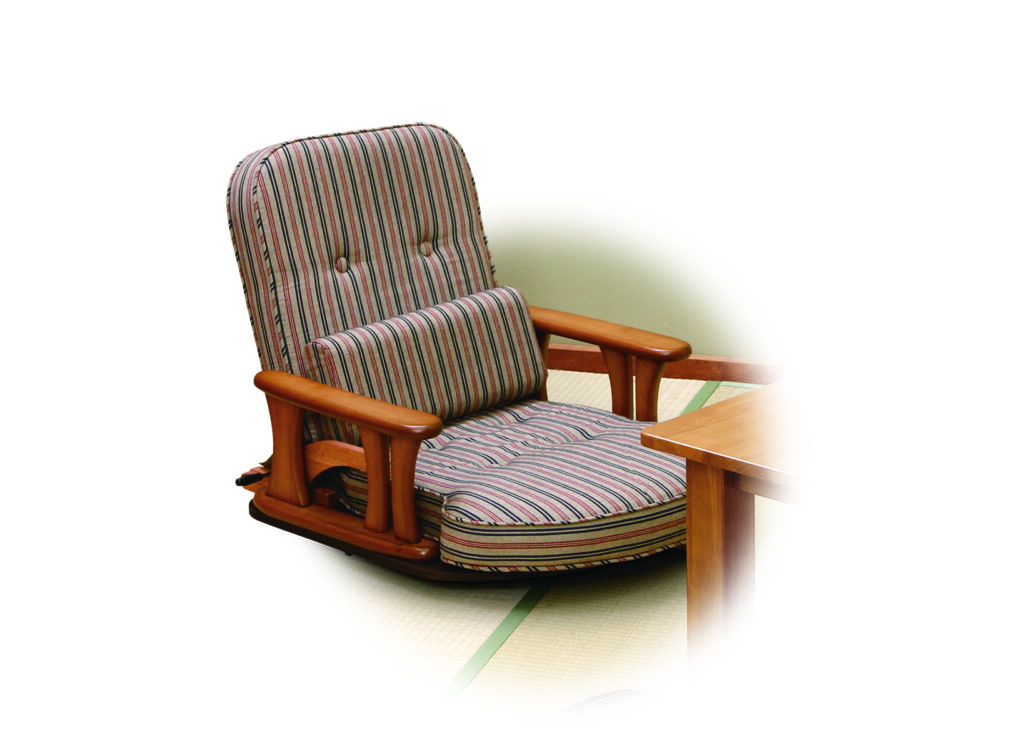 ［NK-2202］回転肘付き座椅子 無段階調整 - 中居木工