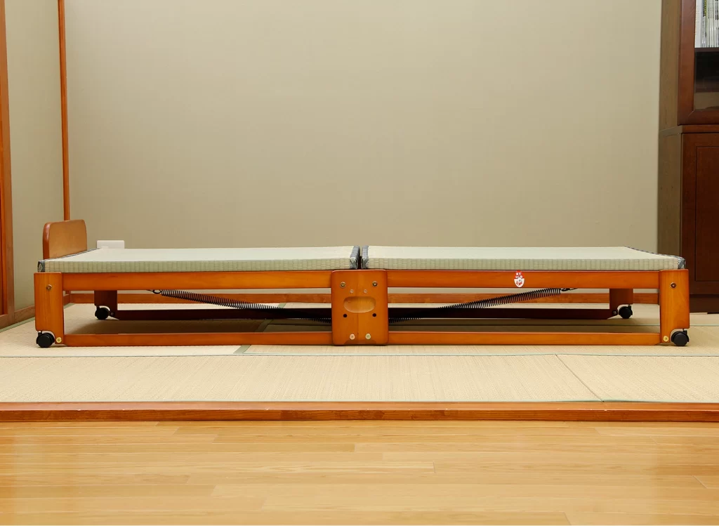 中居木工 木製 折りたたみベッド 畳ベッド 畳マット 日本製 折りたたみベット シングルロータイプ 簡単組立 軽量 送料無料