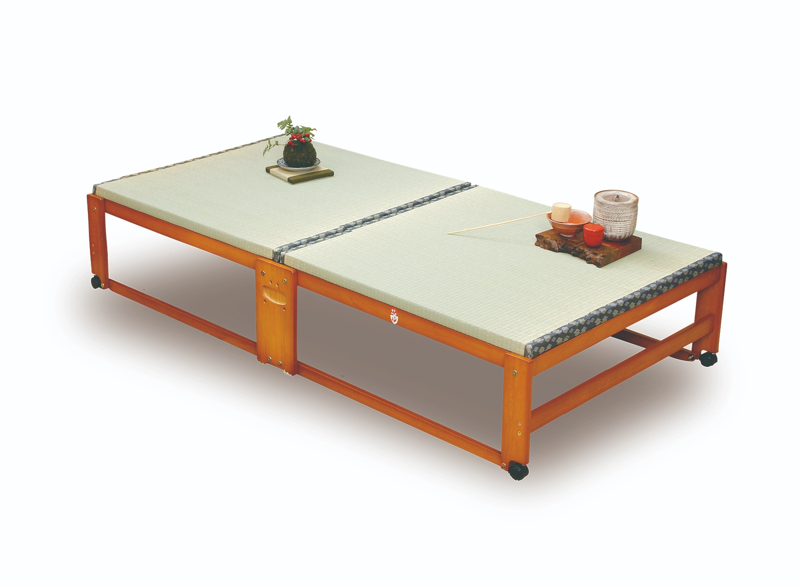 中居木工 折りたたみベッド 畳ベッド シングル NK-2700］折りたたみベッド畳 ロータイプ シングル - 中居木工