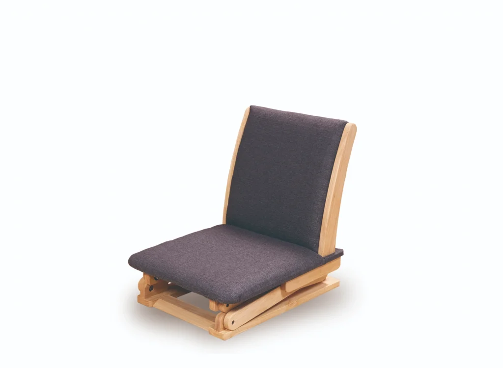 ［NK-2212］高さが変わる座椅子 グレー - 中居木工