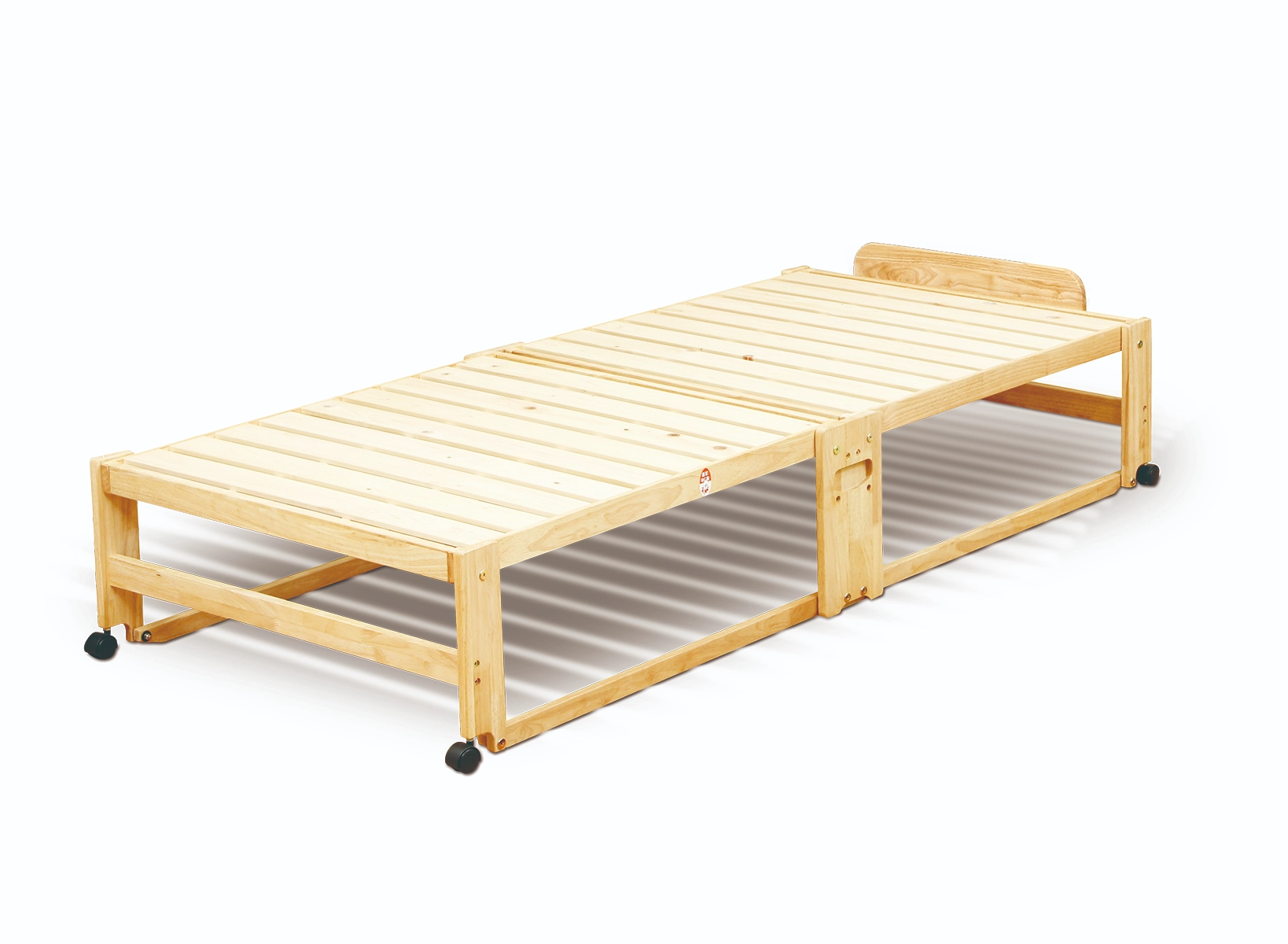 【 大感謝セール】 木製　折り畳みベッド　(中居木工) ベッド
