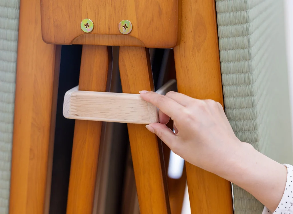 中居木工 折りたたみベッド 畳ベッド シングル NK-2700］折りたたみベッド畳 ロータイプ シングル - 中居木工